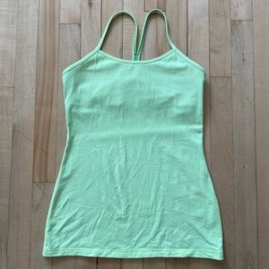 Lululemon Y tank, bright yellow size 8